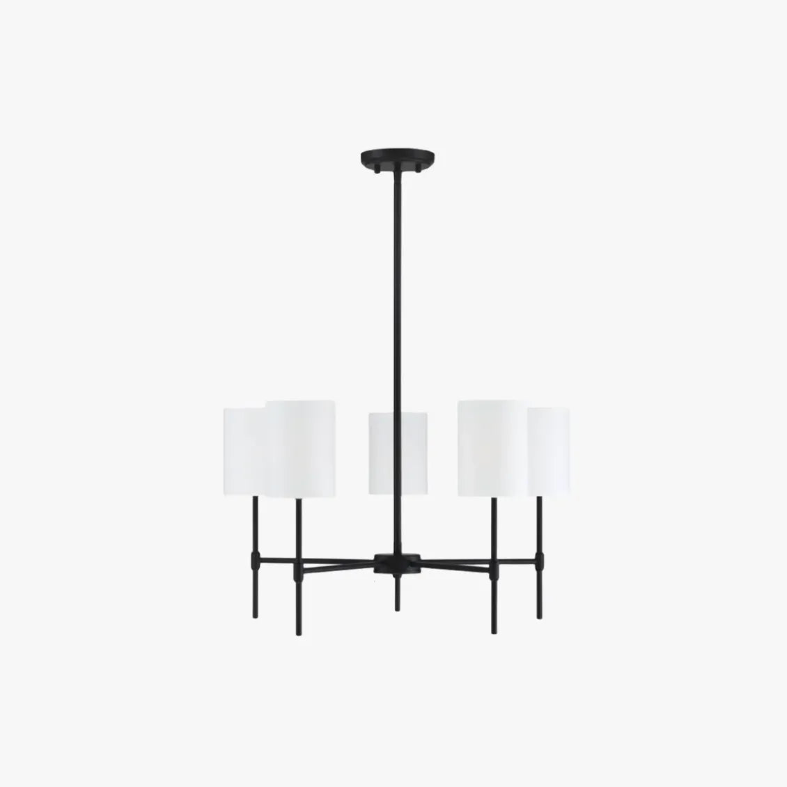 Cylindrique Blanc Blanche Chandelier moderne