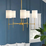 Cylindrique Blanc Blanche Chandelier moderne