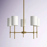 Cylindrique Blanc Blanche Chandelier moderne