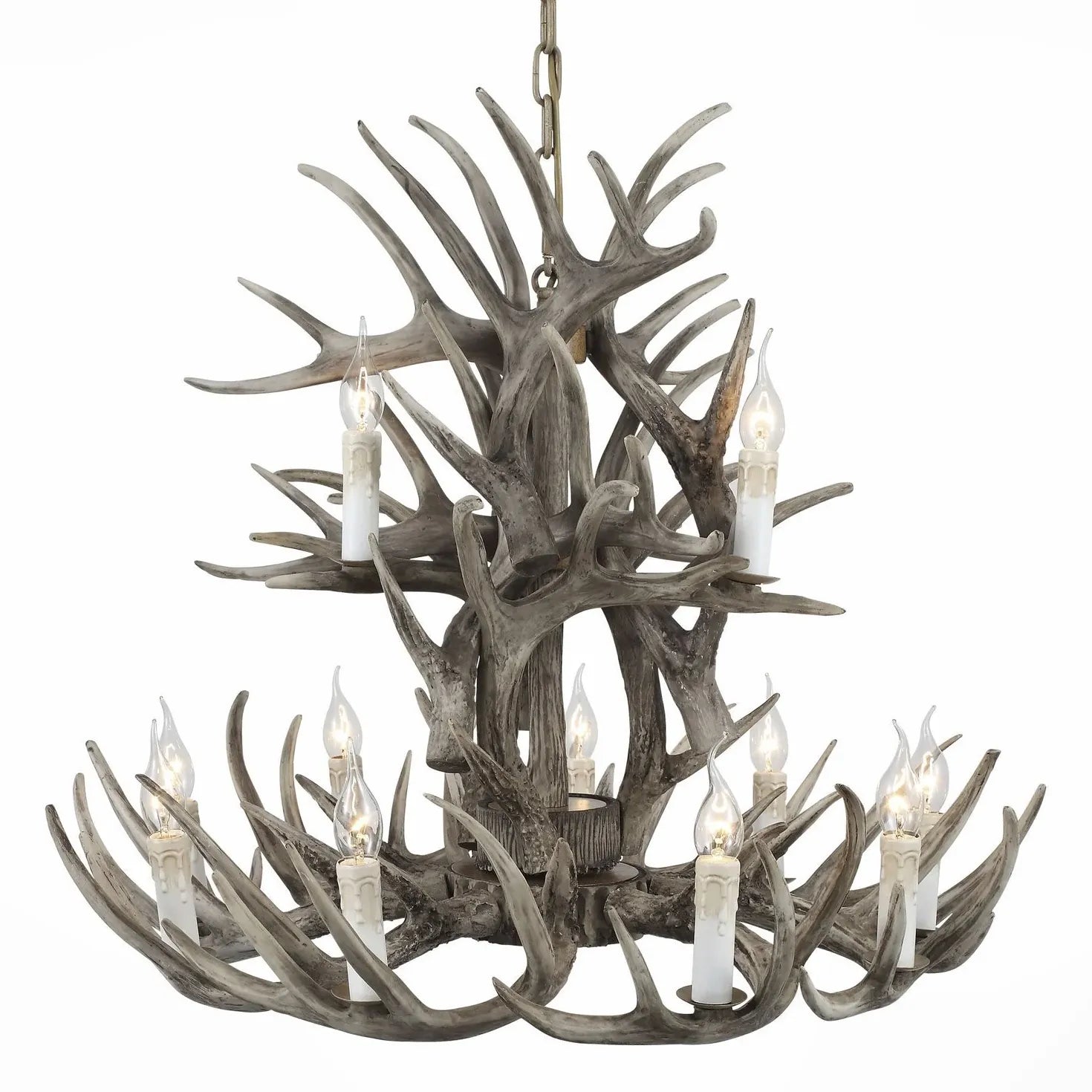 Suspension en bois imitation cerf pour salon