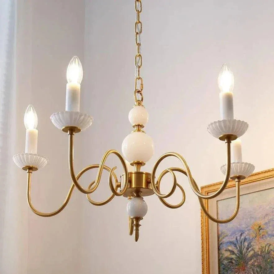 Lustre En Céramique Style Rétro Palace Français - Clowas.fr