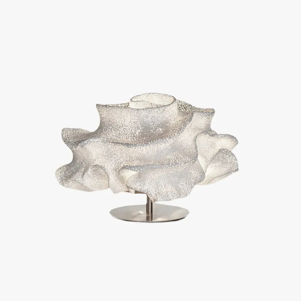 Conception de fleurs en acier inoxydable lampe de table moderne