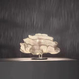 Conception de fleurs en acier inoxydable lampe de table moderne