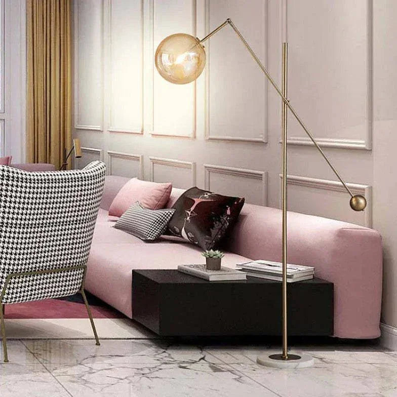 Lampadaire En Marbre Au Design Nordique Créatif - Clowas.fr