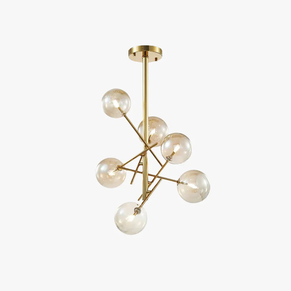 Boule de verre de ligne LED PENDANT MODERNE