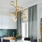 Boule de verre de ligne LED PENDANT MODERNE