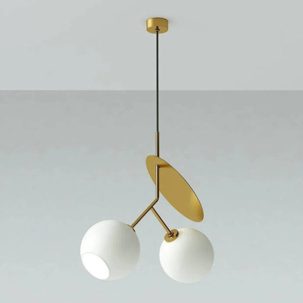 Lustre Boules Verre Opale Créatif Rétro - Clowas.fr