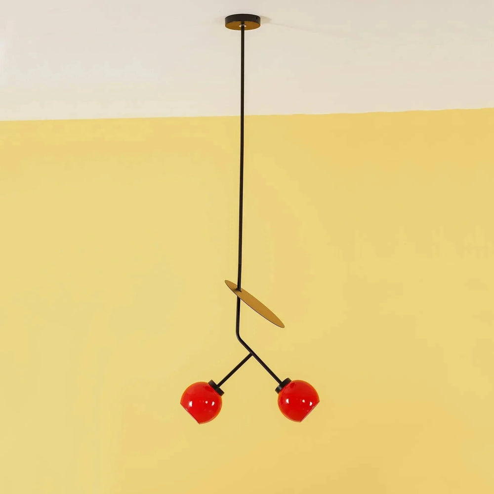 Lustre Boules Verre Opale Créatif Rétro - Clowas.fr