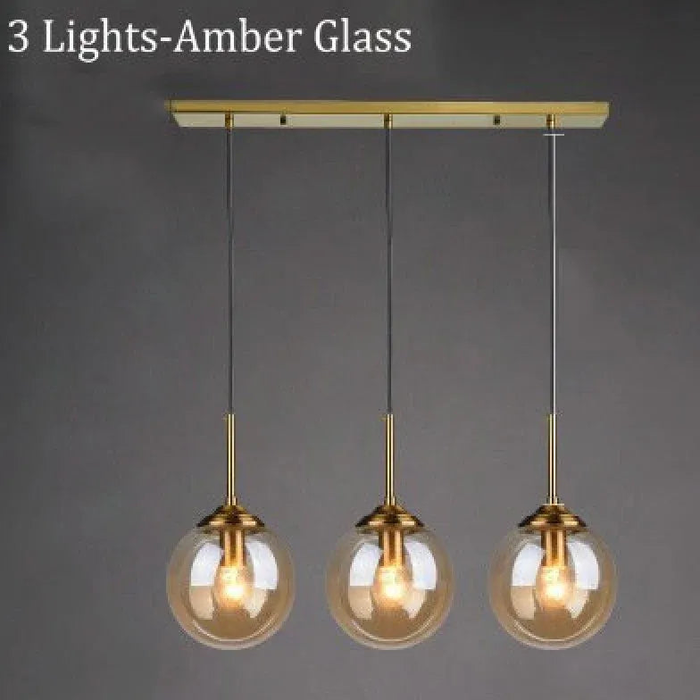 Semi-Transparent Glass Single-Head Minimalist Pendant Light