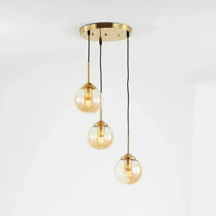 Suspension Boule en Verre Minimaliste pour Salle à Manger