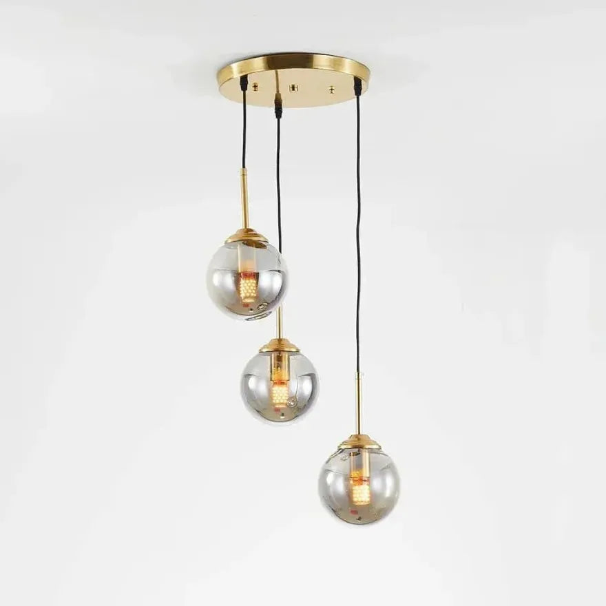 Suspension Boule en Verre Minimaliste pour Salle à Manger