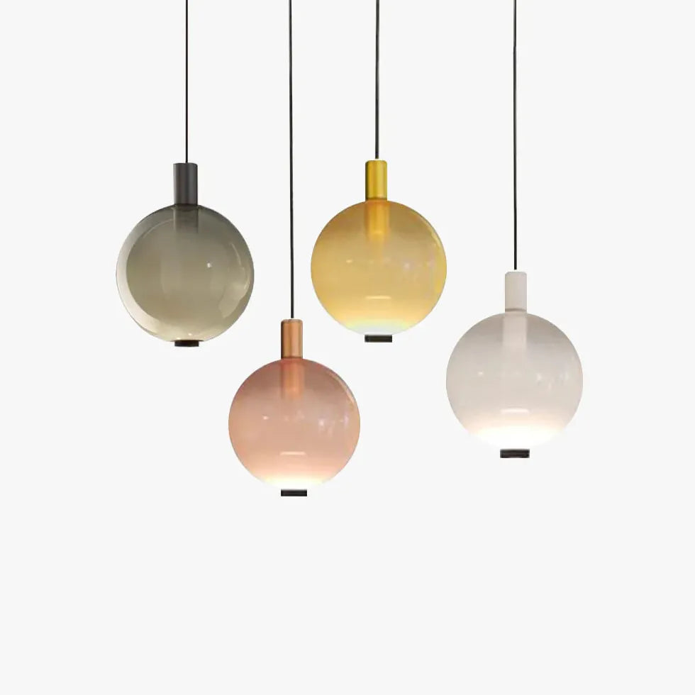 Suspension boule de verre design moderne nordique