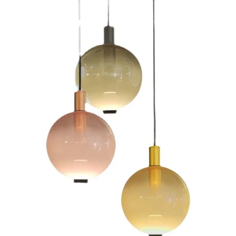 Suspension boule de verre design moderne nordique