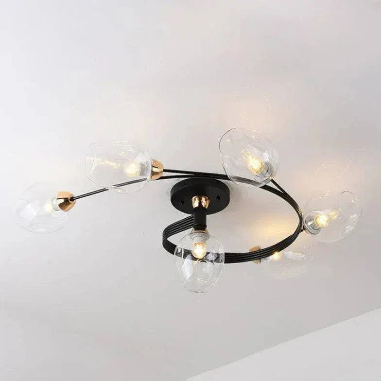 Plafonnier En Verre Transparent Pour Chambre - Clowas.fr