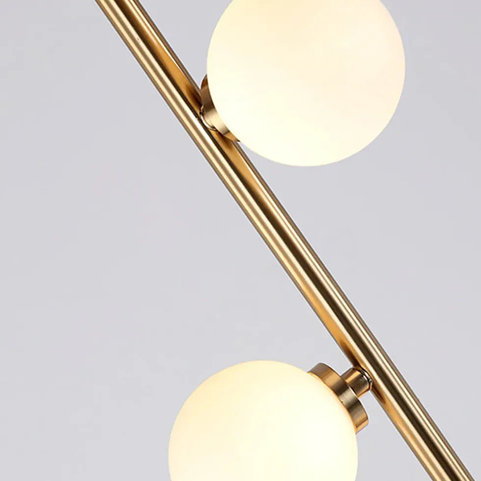 Sphère multi-blanc lampadaire moderne droit