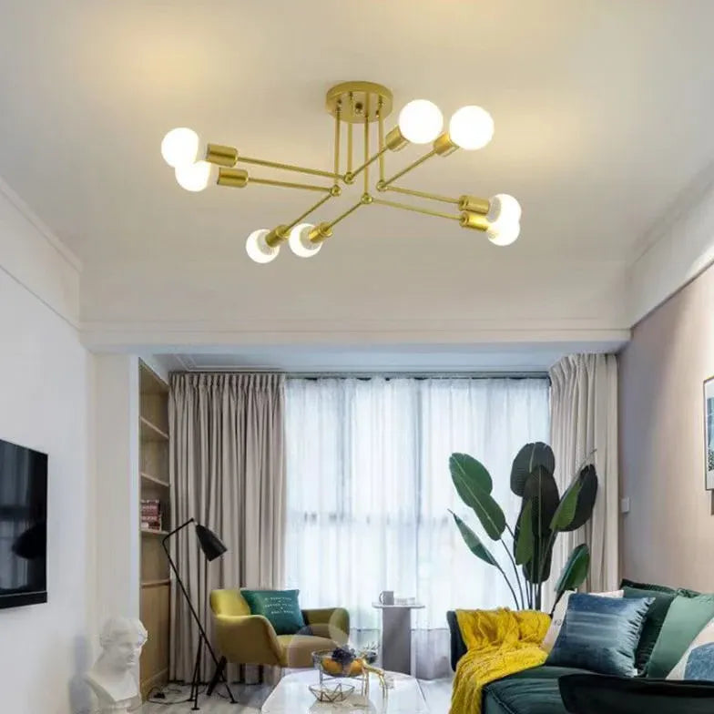 Radiating Multi-Head Modern Ceiling Light