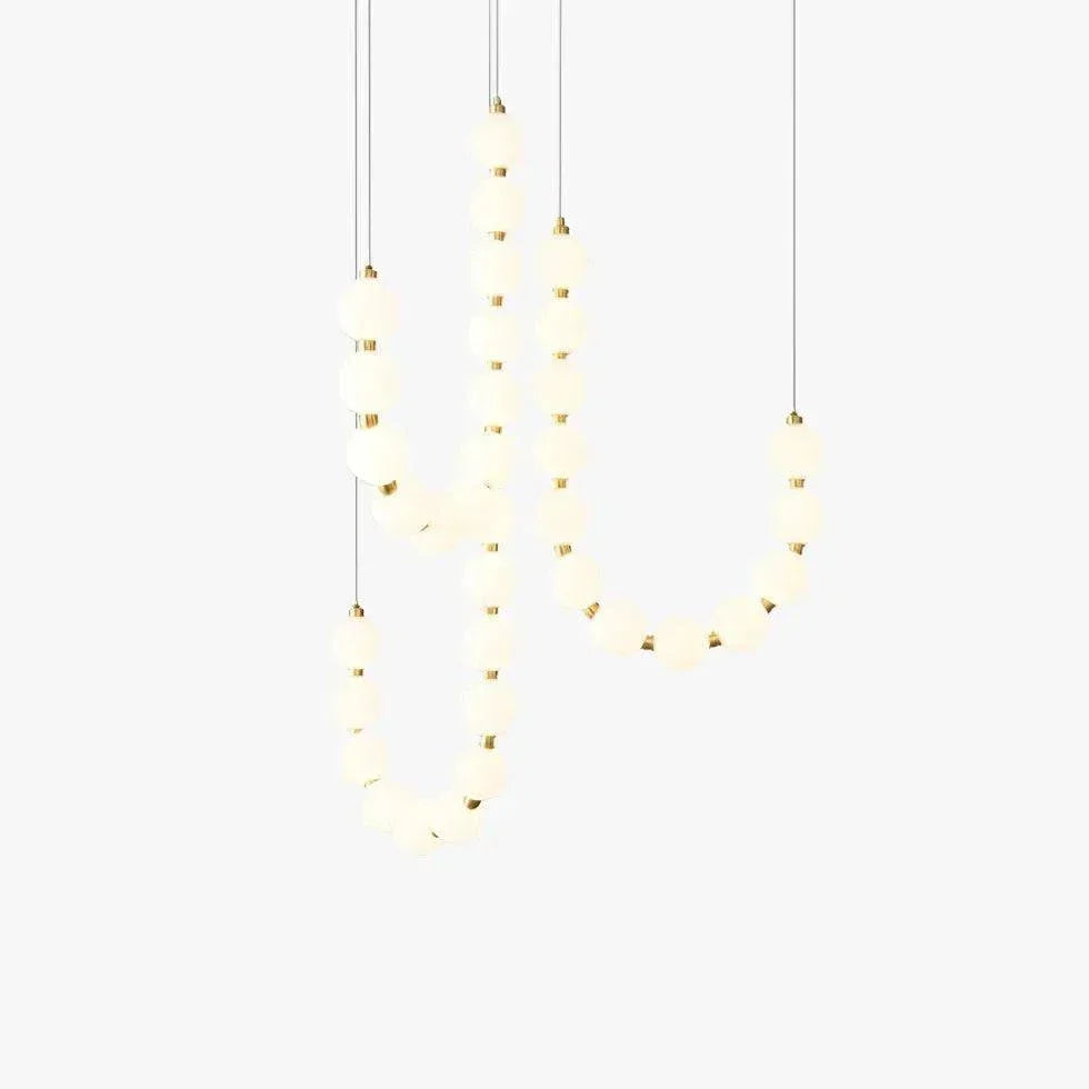 Suspension Blanche Minimaliste À Plusieurs Sphères Pour Salon - Clowas.fr