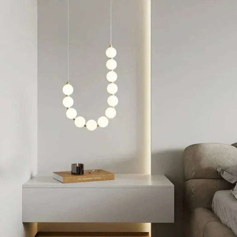 Suspension Blanche Minimaliste À Plusieurs Sphères Pour Salon - Clowas.fr
