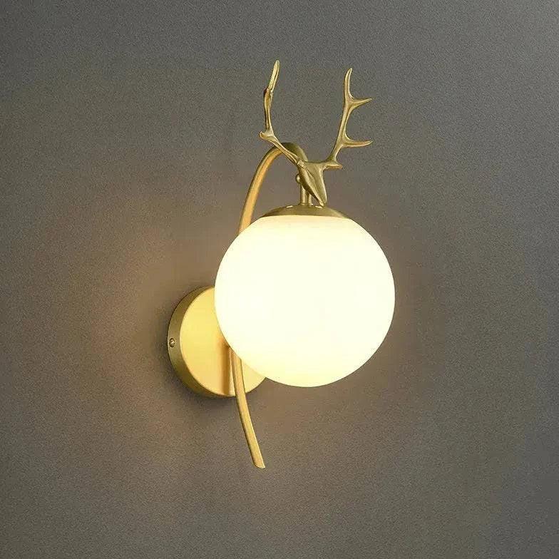 Applique Chambre Boule De Verre Antler - Clowas.fr