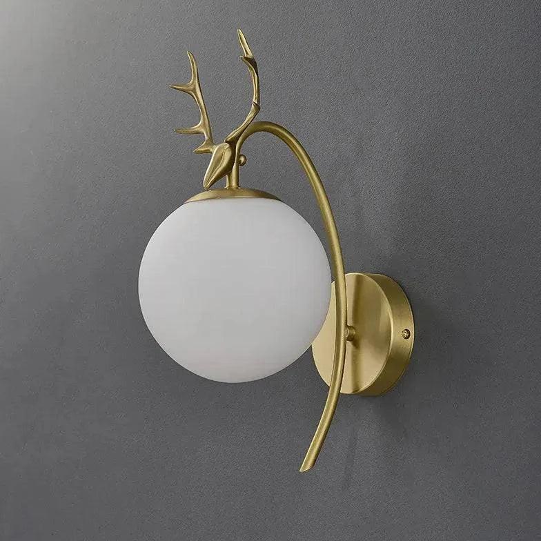 Applique Chambre Boule De Verre Antler - Clowas.fr