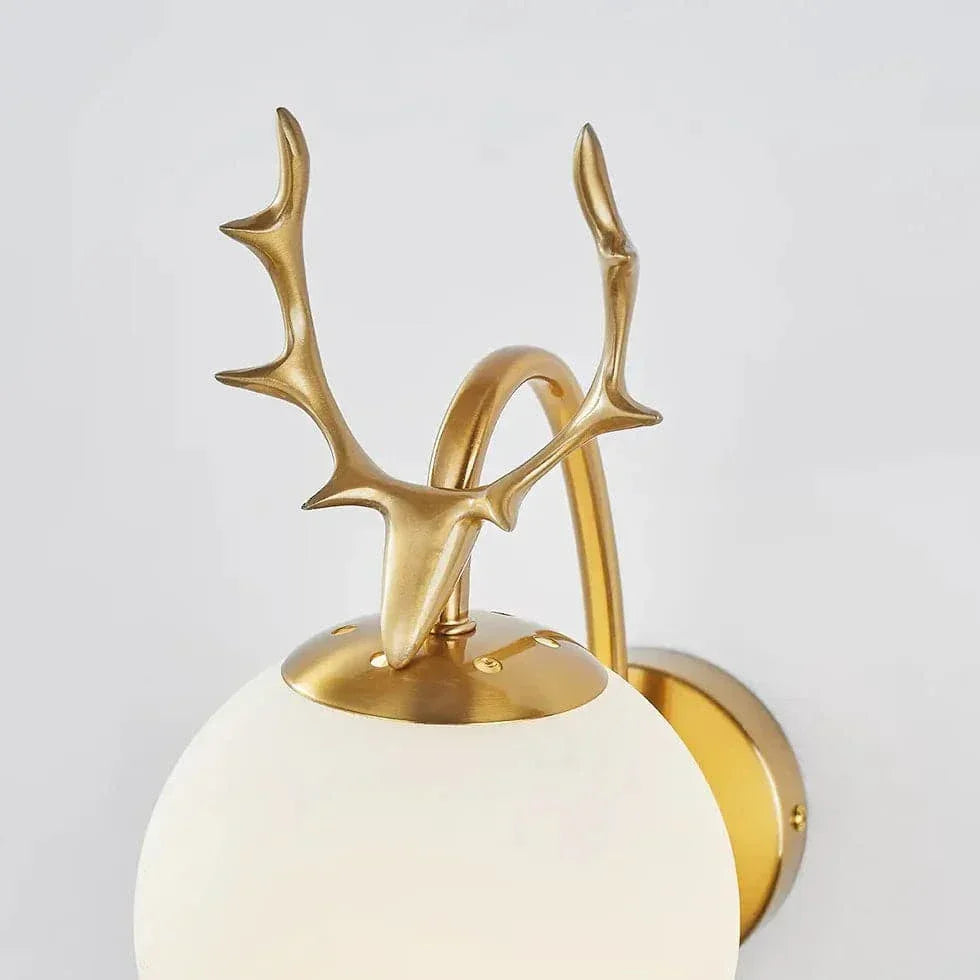 Applique Chambre Boule De Verre Antler - Clowas.fr