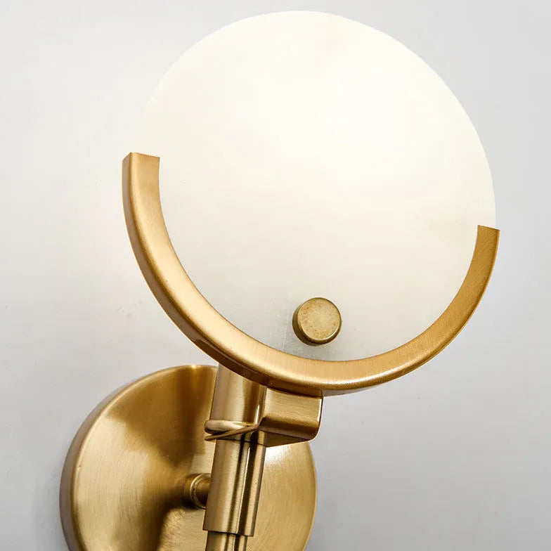 Gold Globe Plug in Wall Lights