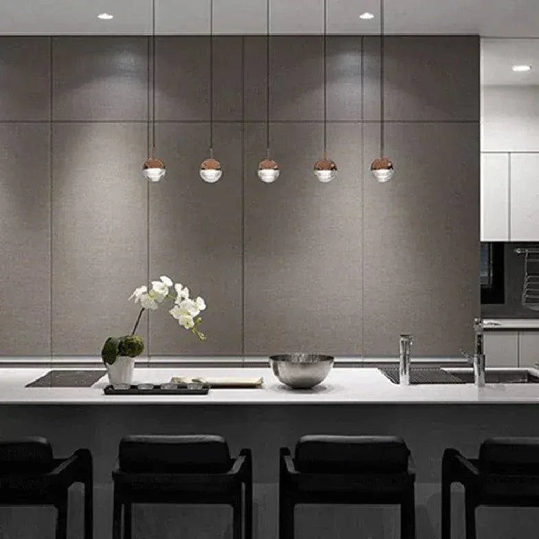 Lustre Boules Verre Nordique Moderne Créatif - Clowas.fr