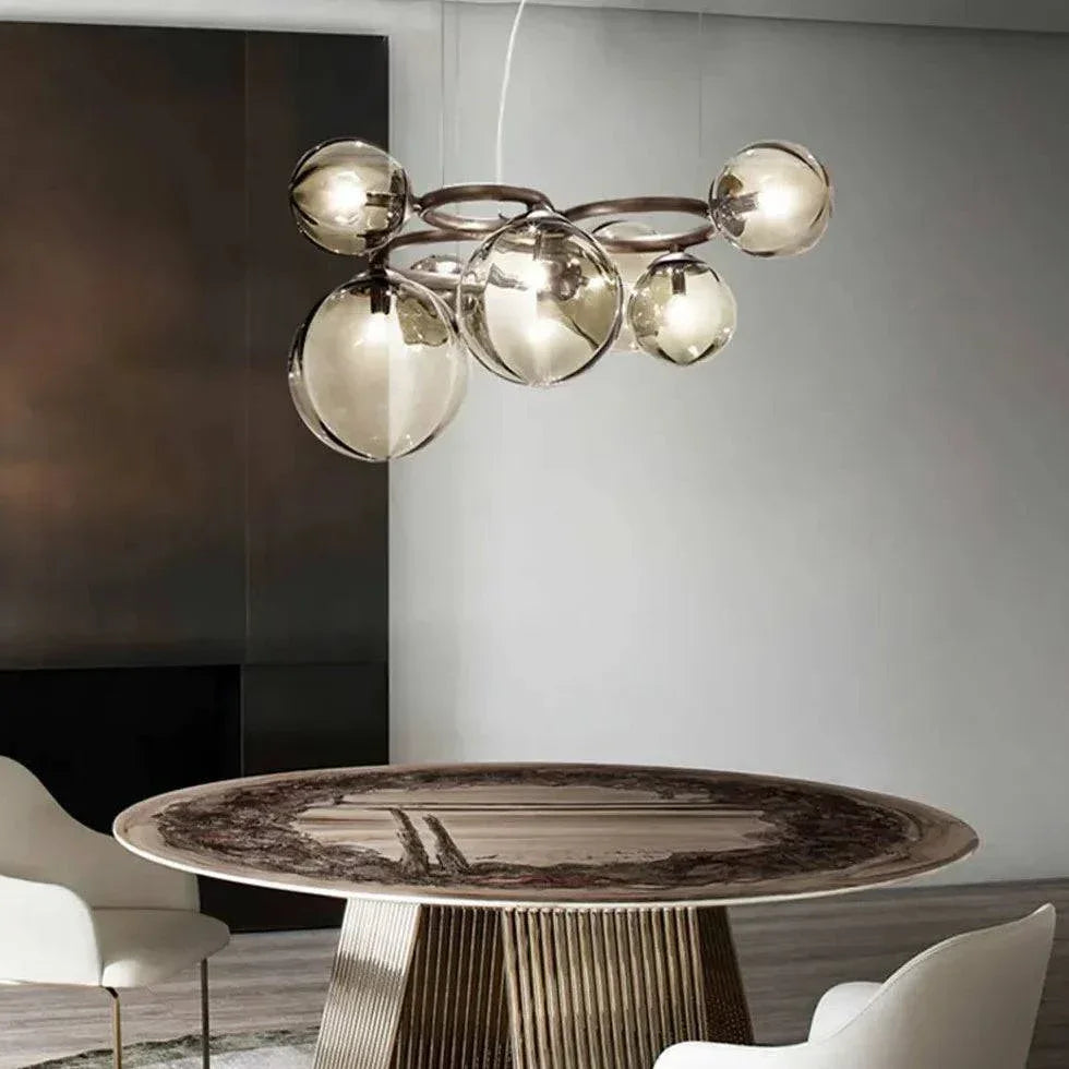 Lustre Fer Forgé Rond Nordique Moderne - Clowas.fr
