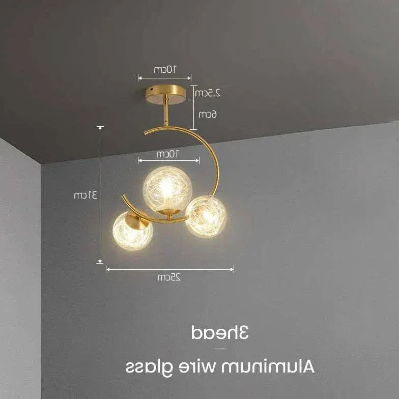 Grand Lustre Rond Créatif Nordique Moderne - Clowas.fr