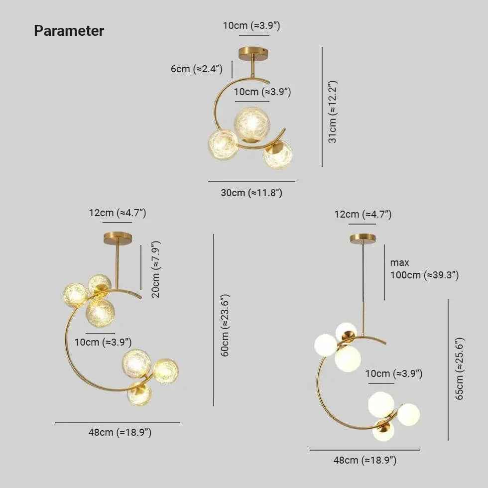 Grand Lustre Rond Créatif Nordique Moderne - Clowas.fr