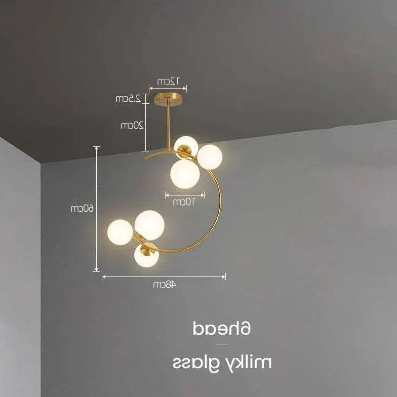 Grand Lustre Rond Créatif Nordique Moderne - Clowas.fr