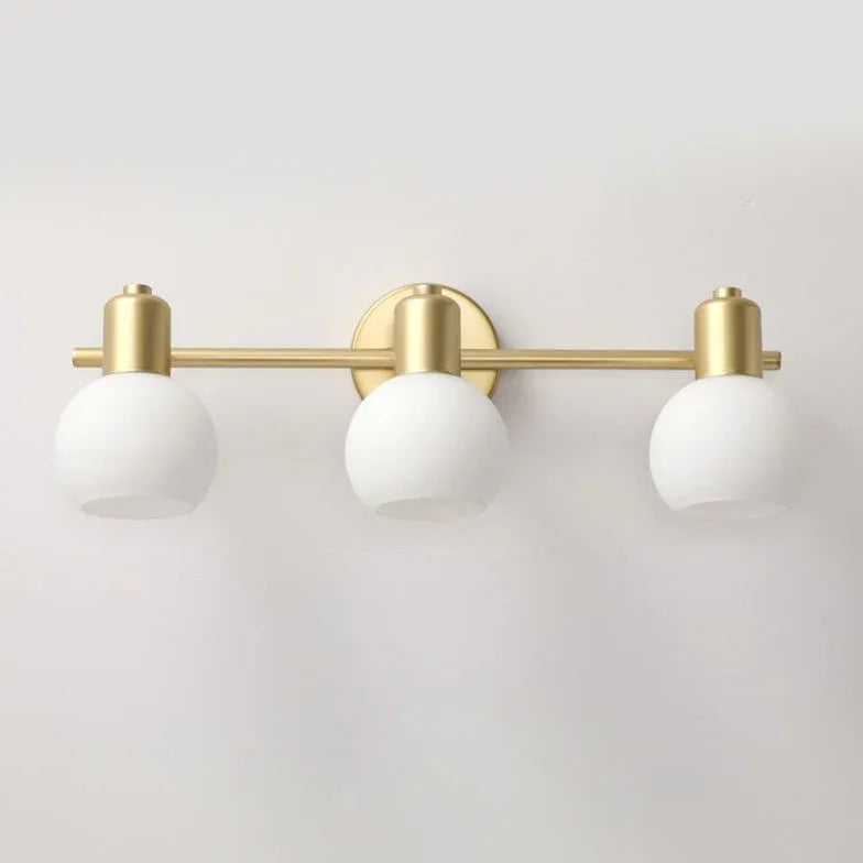 Gold Multi Arm Globe Glass Spotlight