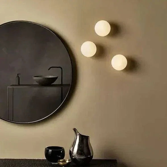 Luminaire Rond Mural Moderne Simple Verre - Clowas.fr