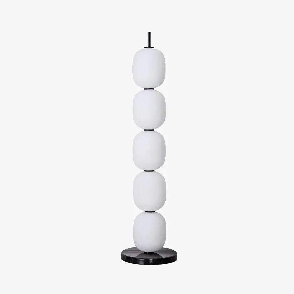 White Multi-Ball Stacked Modern Floor Lamp