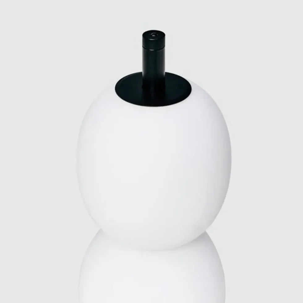 White Multi-Ball Stacked Modern Floor Lamp