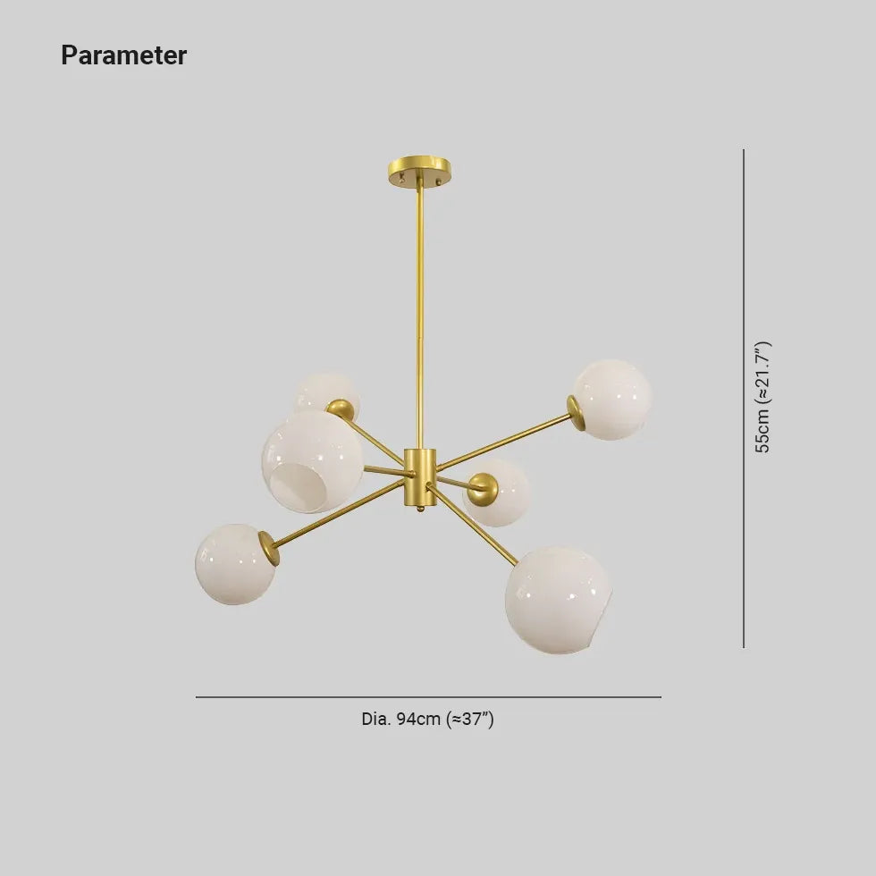 Multiparent lustre simple en verre transparent