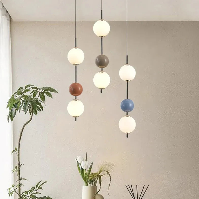 Multi-Sphere Acrylic Glossy Modern Pendant Light