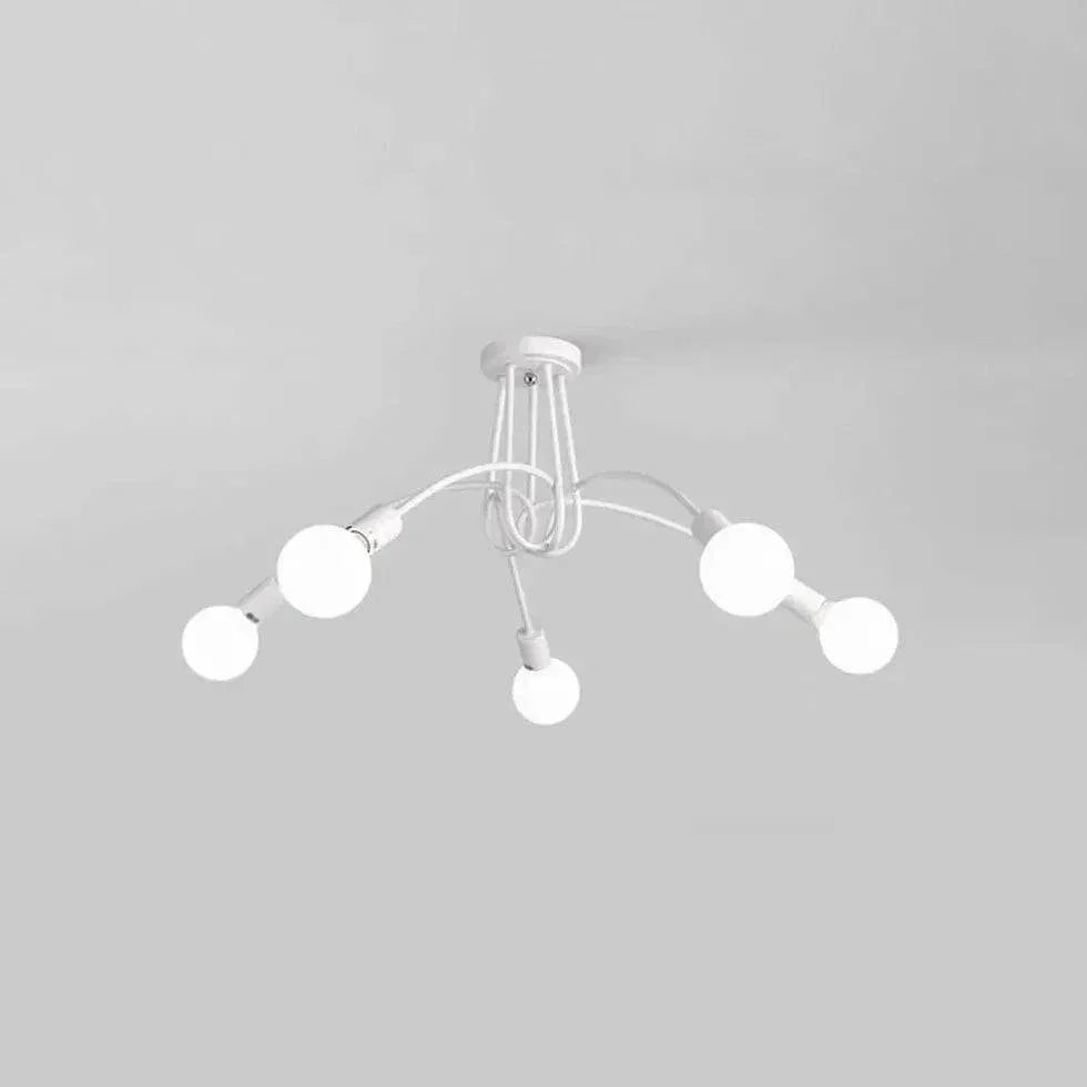 Lampe Blanche Enroulée Avec Plusieurs Sphères - Clowas.fr