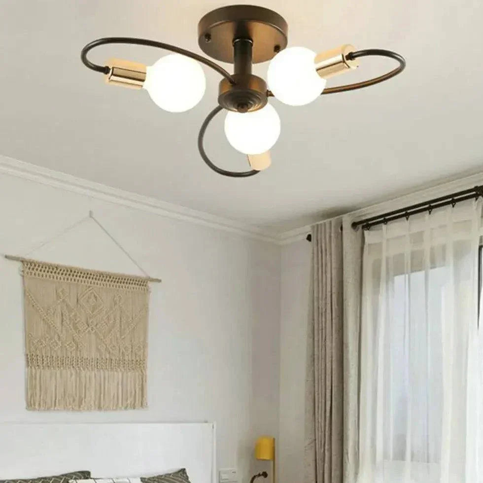 Suspension Scandinave Metal Noir Moderne Créative - Clowas.fr