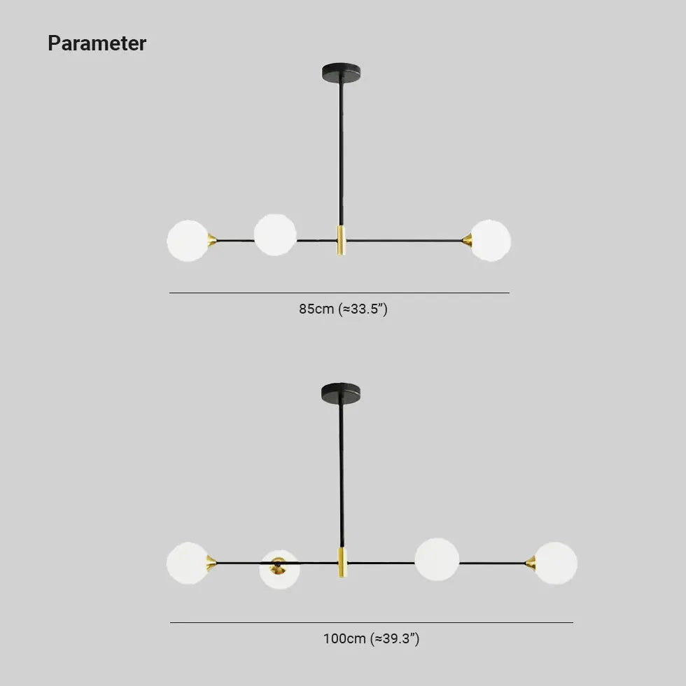 Lustre en verre créatif pour cuisine industrielle