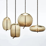 Varied Shapes Transparent Glass Minimalist Pendant Lights