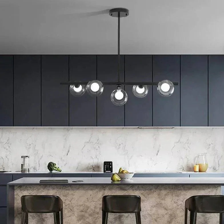 Suspension Led Design Moderne Créative Dorée - Clowas.fr
