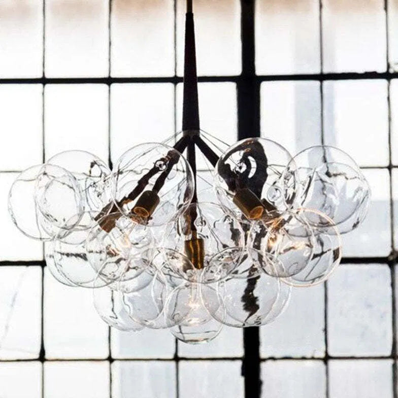 Transparent Glass Bubble Artistic Chandelier