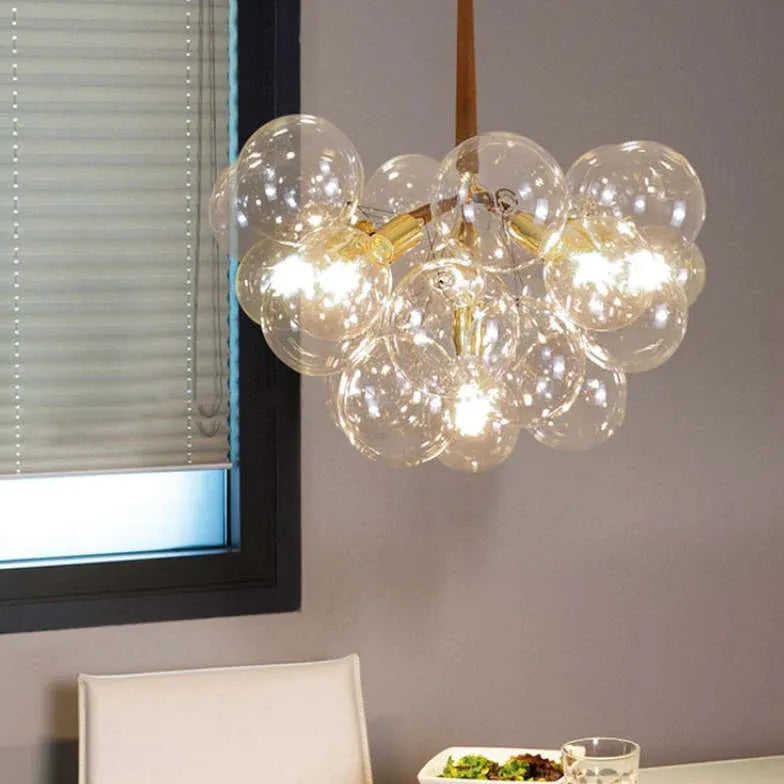 Transparent Glass Bubble Artistic Chandelier