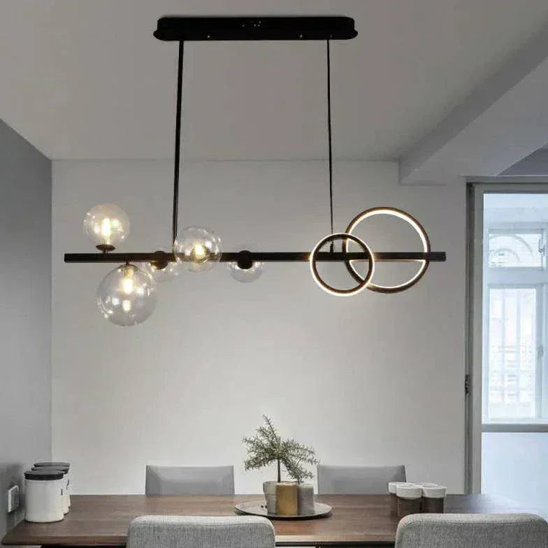 Suspension À Plusieurs Sphères En Verre Rond - Clowas.fr