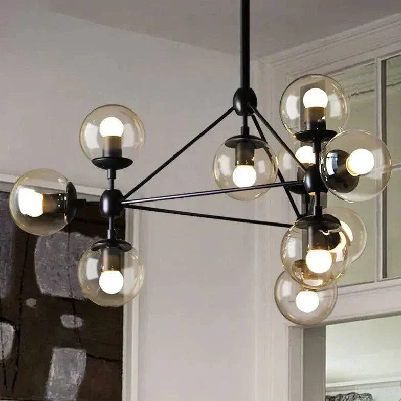 Globe Verre Lustre Moderne Créatif - Clowas.fr