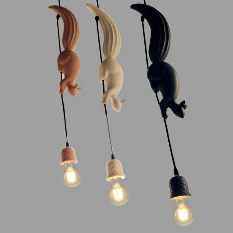 Squirrel Design Creative Vintage Pendant Light