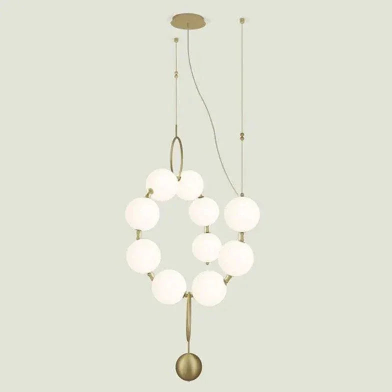 Lustre En Verre À Éclairage Excentrique Créatif - Clowas.fr