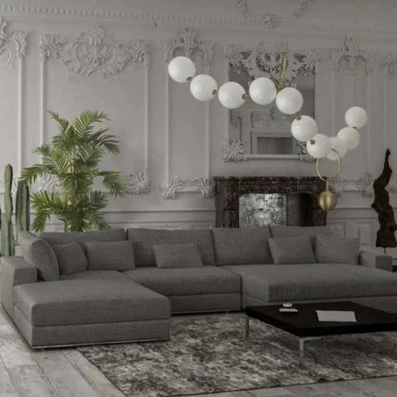 Lustre En Verre À Éclairage Excentrique Créatif - Clowas.fr