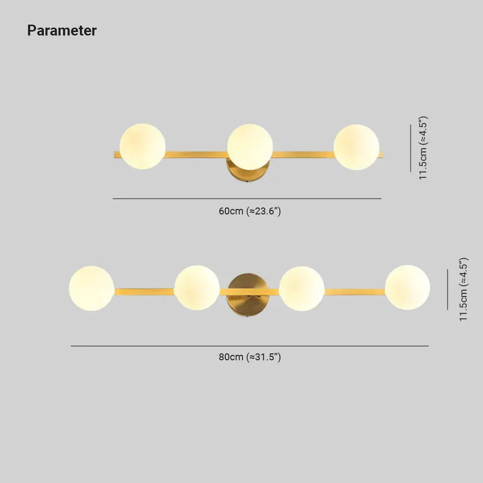 Luminaire mural suspendu moderne salle de bain